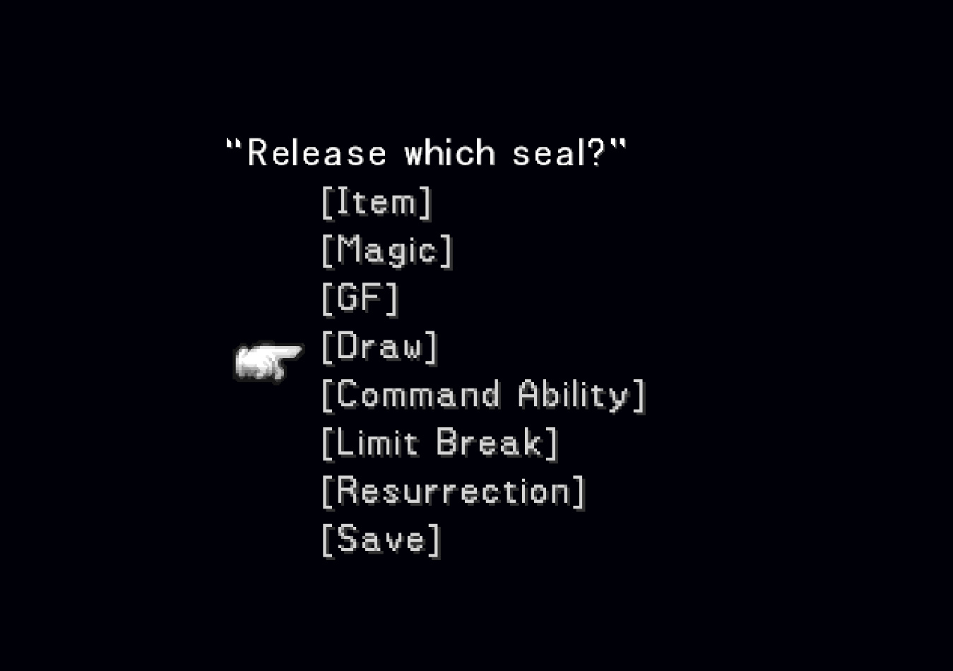 Release Draw Seal